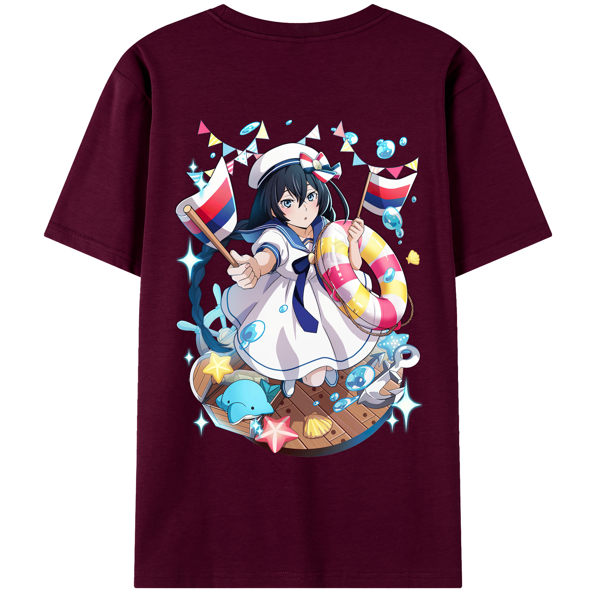 （画像用） 文豪ストレイドッグス Bungo Stray Dogs レディース半袖Tシャツ(バックプリント)